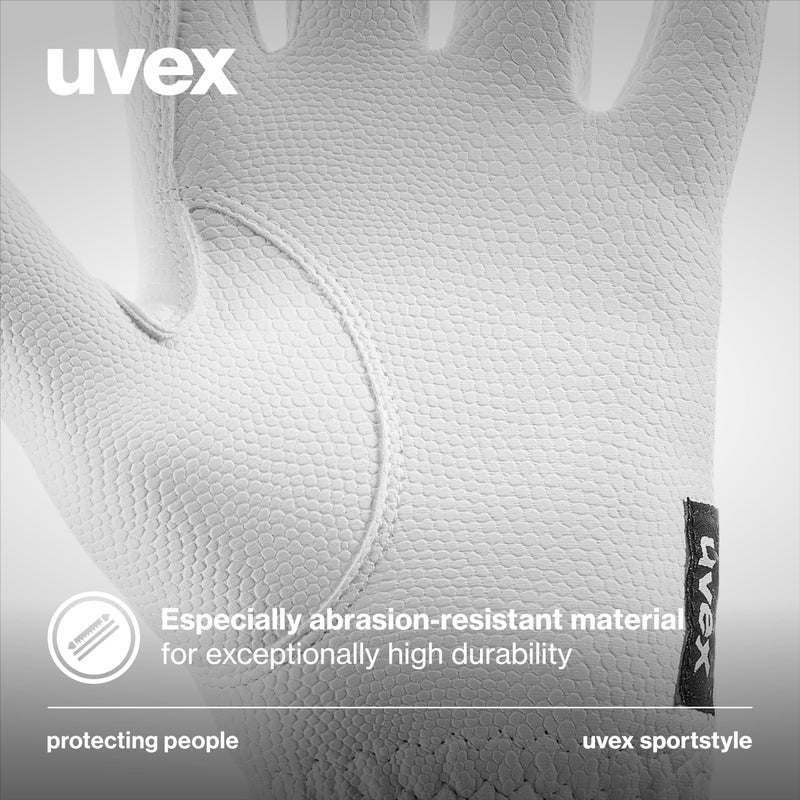 Uvex Sportstyle Riding Gloves for Men and Women - Excellent Grip & Durable - Touchscreen Compatible - White, Size 5 - Image 5
